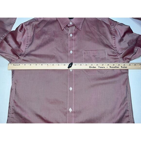 Pendleton Bridgeport Shirt Mens Size M Red Long Sleeve Button Down Dress Pocket - Picture 8 of 16
